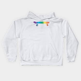 Rainbow Penny Board Kids Hoodie